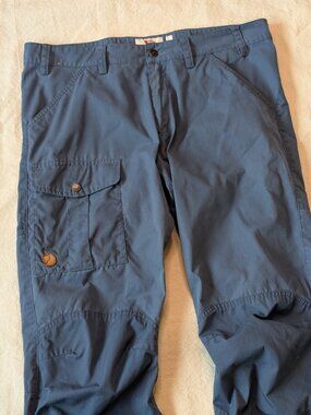 Fjallraven G1000 Nils Trousers Hiking Gorpcore Pants Mens Size 36x31 Faded Blue